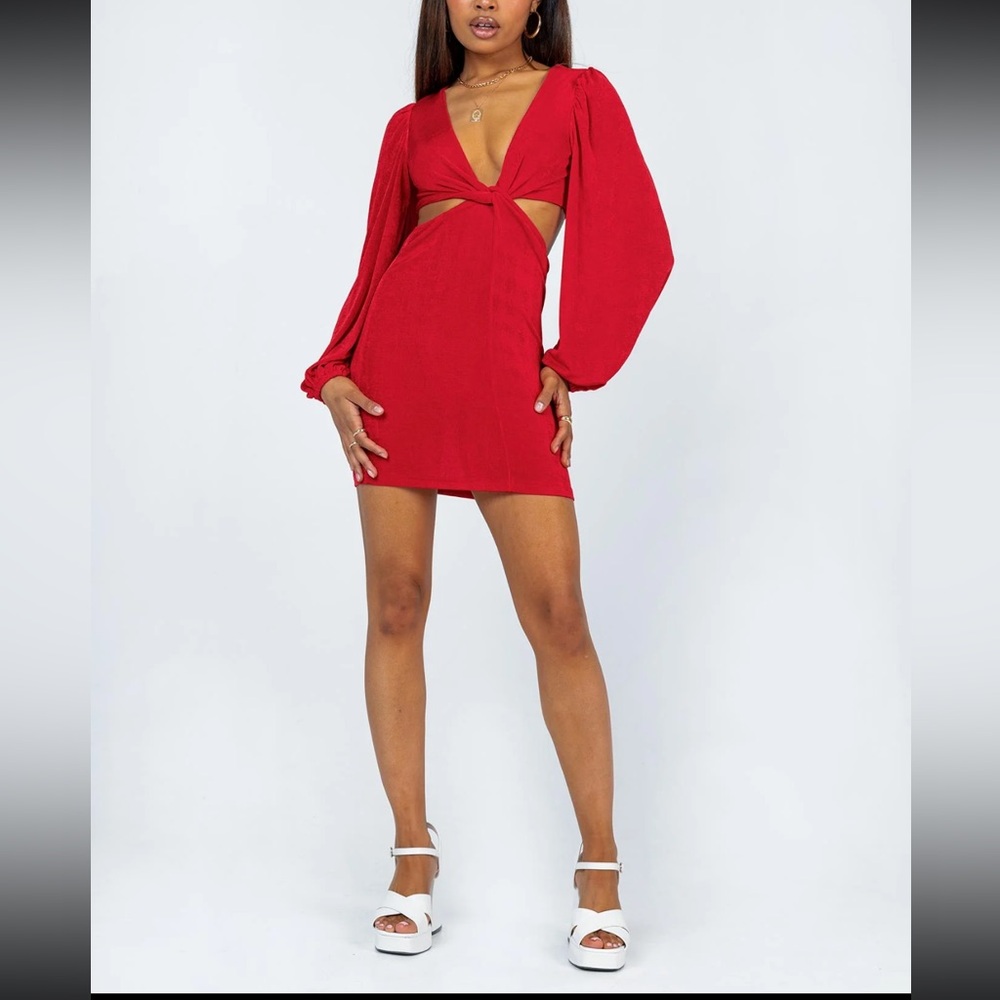 Red Princess Polly dress